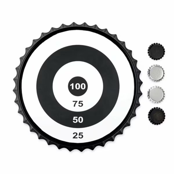 Bullseye Magnetic Bottle Cap Target Game, 1, Mfr#: 2213